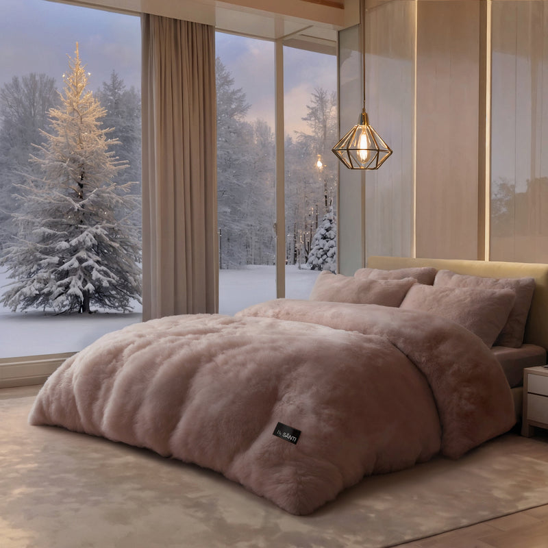 CYRA Long Velvet Bedding Set