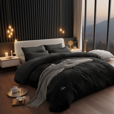 Cozy winter velvet bedding set from autumn luxury collection