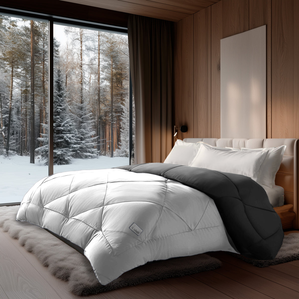 Luxury cooling bedding for comfortable sleep